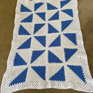 Blue and white triangles