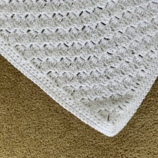 White crochet - basket weave
