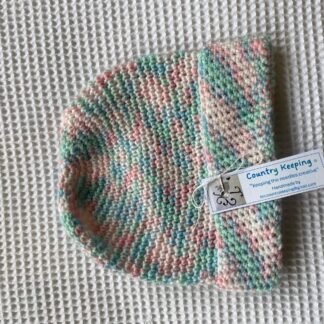 Beanie - Multi coloured - pink and blue